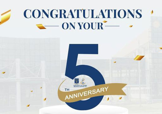 Five years of working towards the provision of world-class patient care training and research
